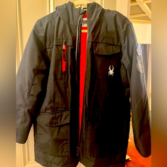 Boys Large Spyder Ski Jacket - Picture 1 of 8